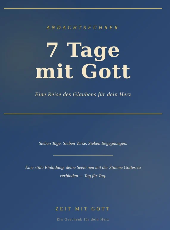 7 Tage mit Gott — kostenloses E-Book